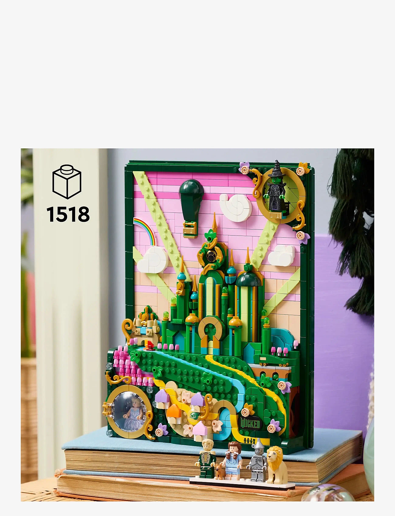LEGO - Wicked Emerald City Wall Art Fantasy Gift for Adults 75685 - fødselsdagsgaver - multi - 1