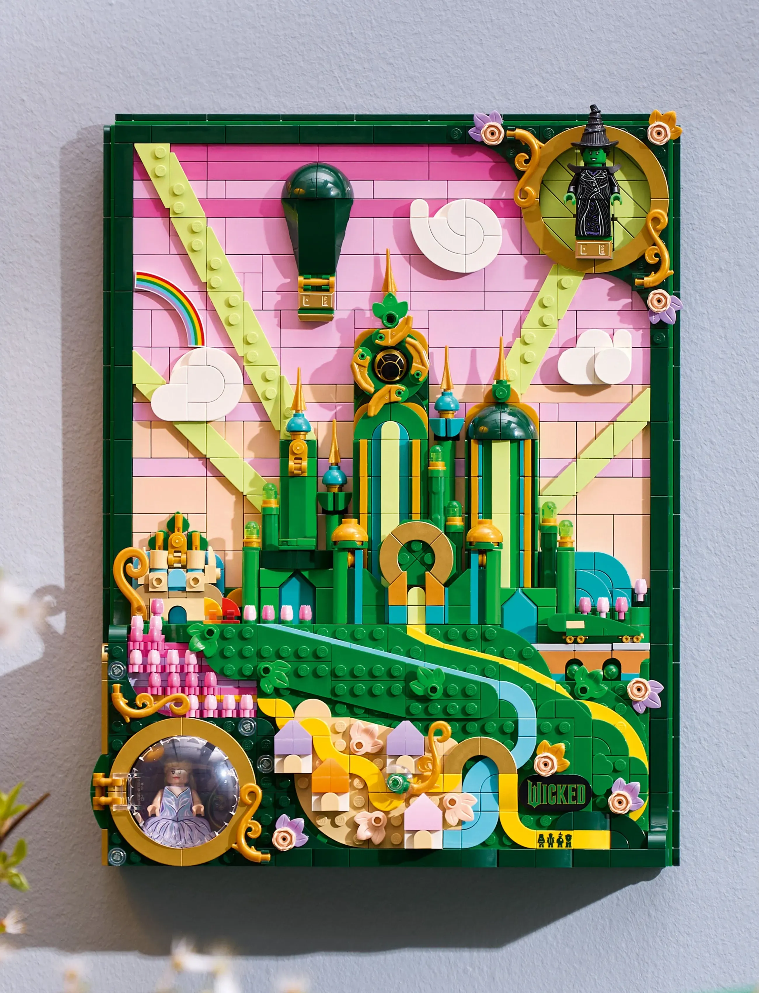 エレガドールフィトセルソーダパックぶらす150g*7個セット120-150回 LEGO Wicked Emerald City Wall Art Fantasy Decor Gift For Adults