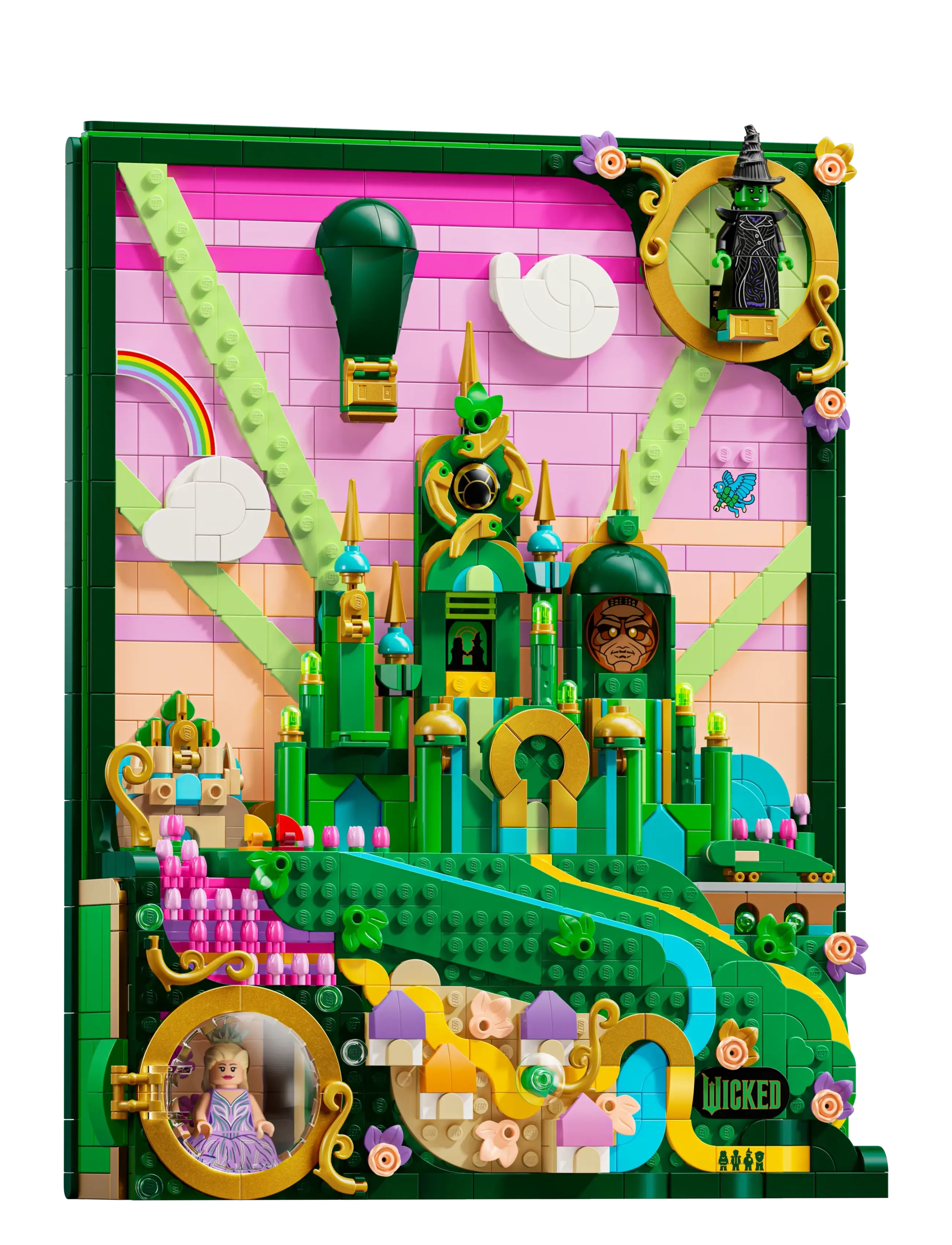 LEGO - Wicked Emerald City Wall Art Fantasy Decor Gift for Adults 75685 - geburtstagsgeschenke - multi - 2