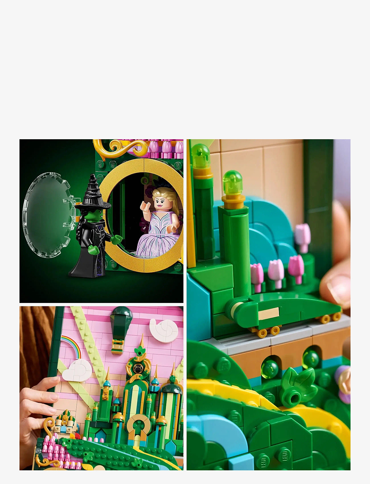 LEGO - Wicked Emerald City Wall Art Fantasy Gift for Adults 75685 - fødselsdagsgaver - multi - 4