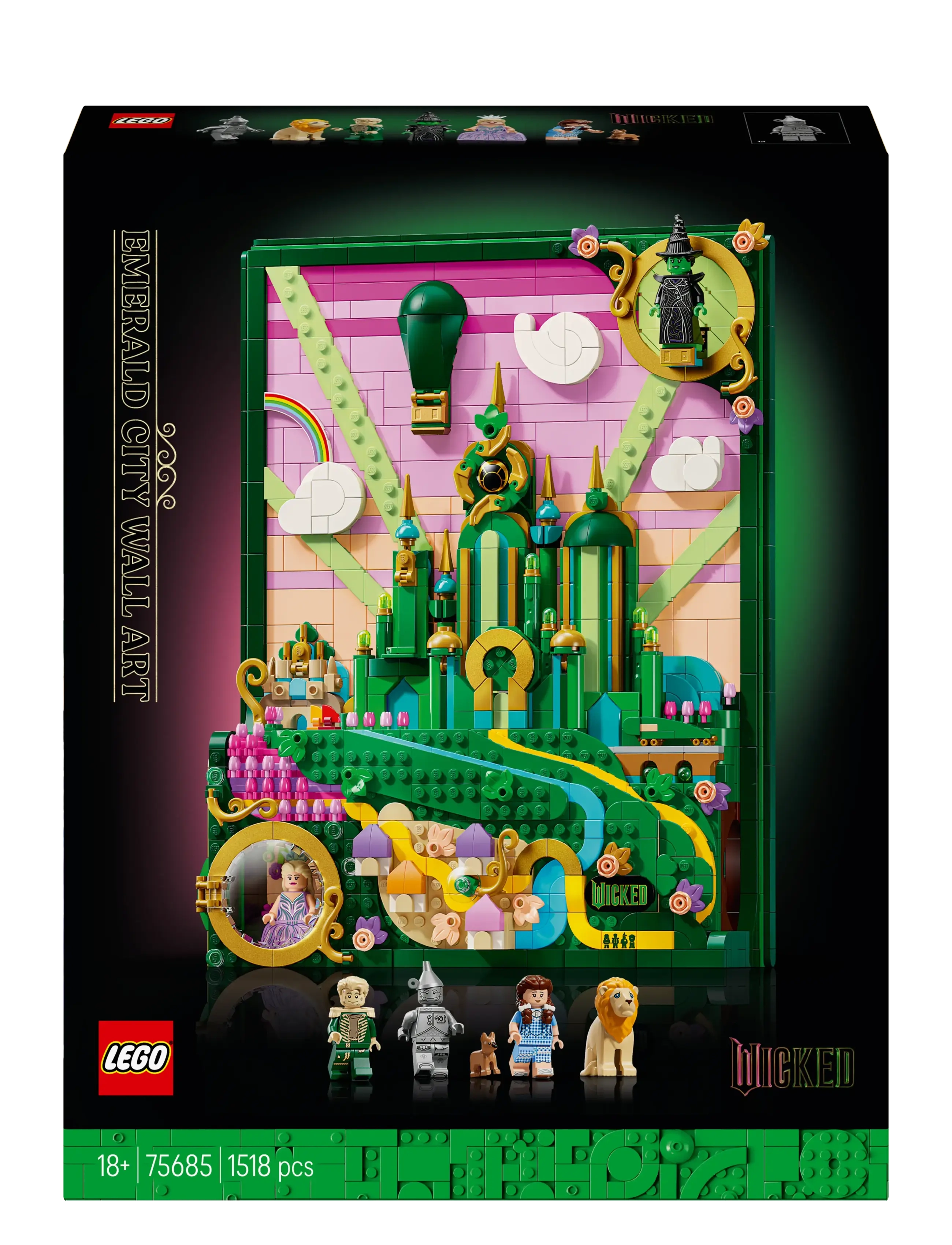 LEGO - Wicked Emerald City Wall Art Fantasy Decor Gift for Adults 75685 - geburtstagsgeschenke - multi - 5