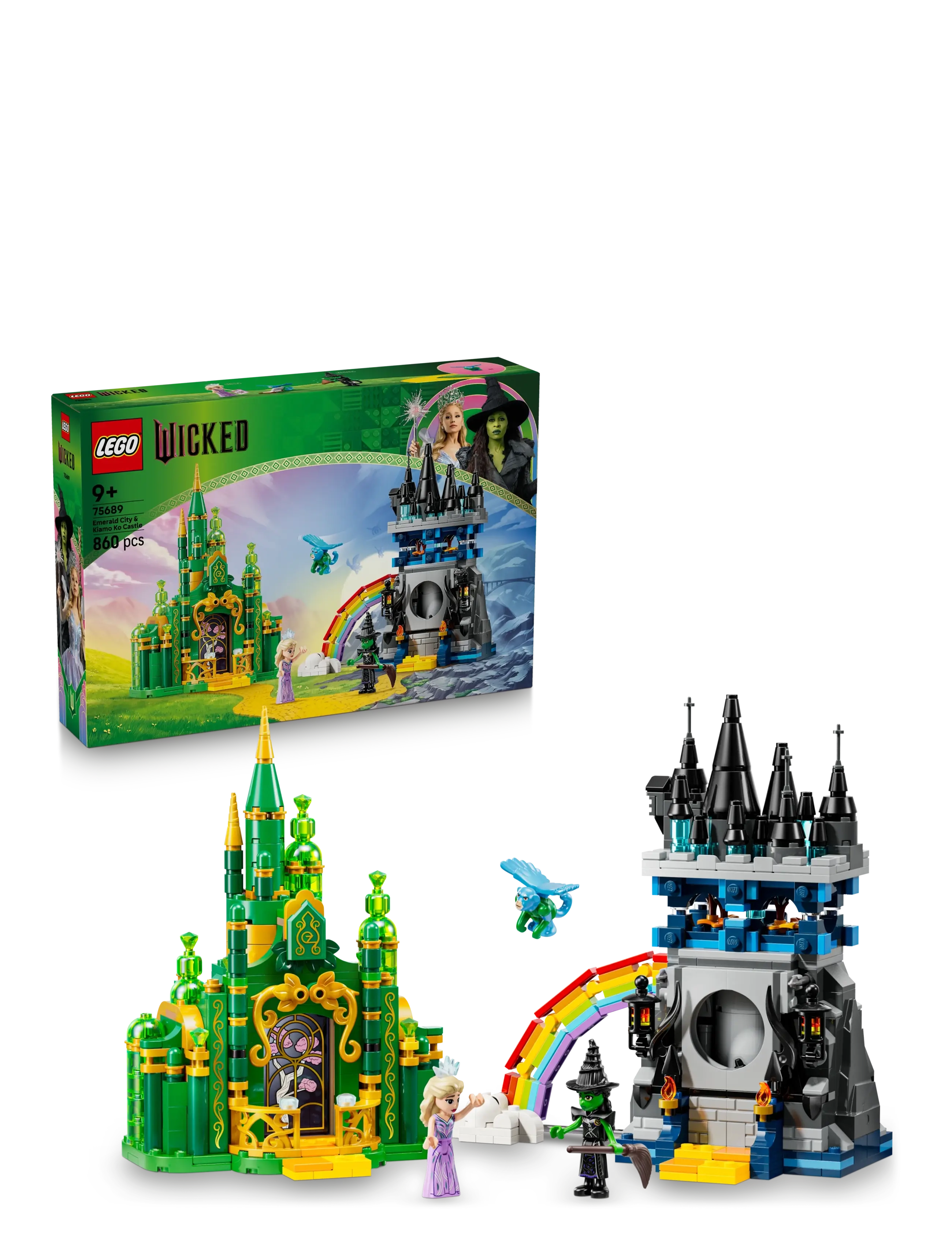 LEGO Wicked Emerald City & Kiamo Ko Castle Adventure 75689, One Size, Lego Spielzeug, Mehrfarbig/gemustert - Wicked, Kinder