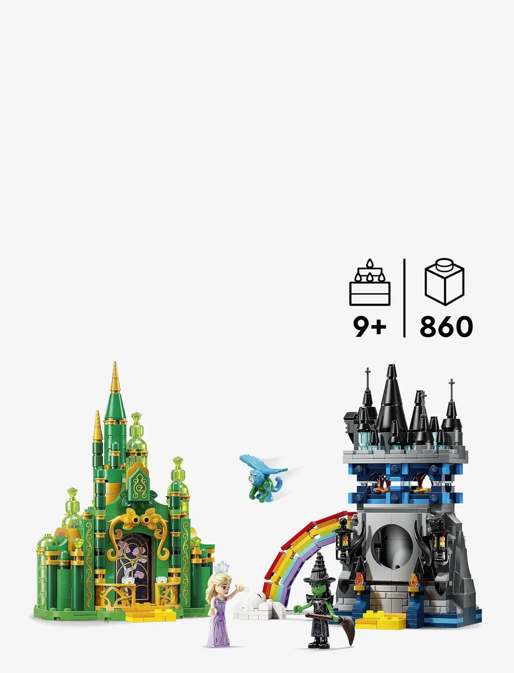 LEGO - Wicked Emerald City & Kiamo Ko Castle Adventure Gift Building Toy 75689 - lego wicked - multi - 1