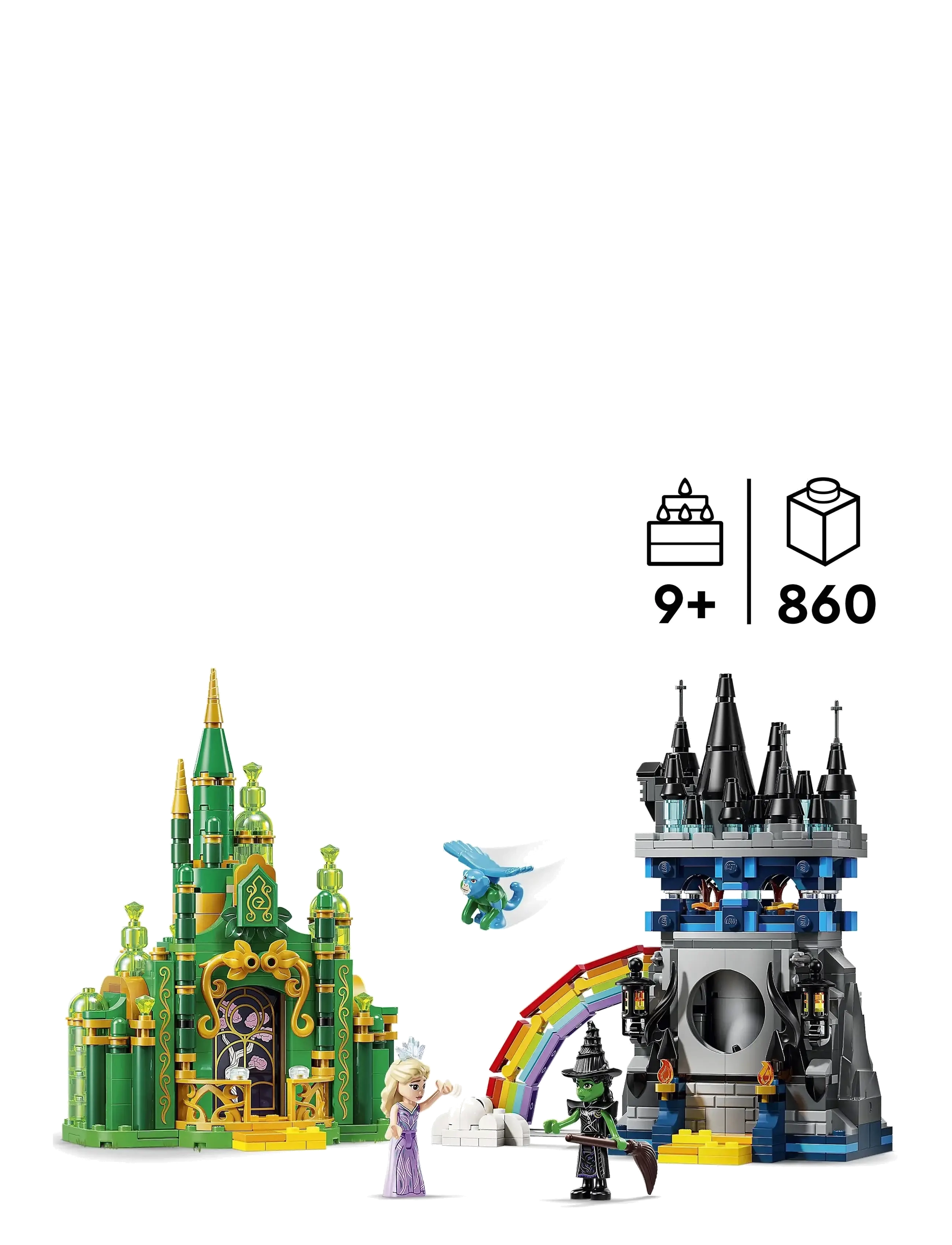 LEGO - Wicked Emerald City & Kiamo Ko Castle Adventure Gift Building Toy 75689 - sünnipäevakingitused - multi - 1