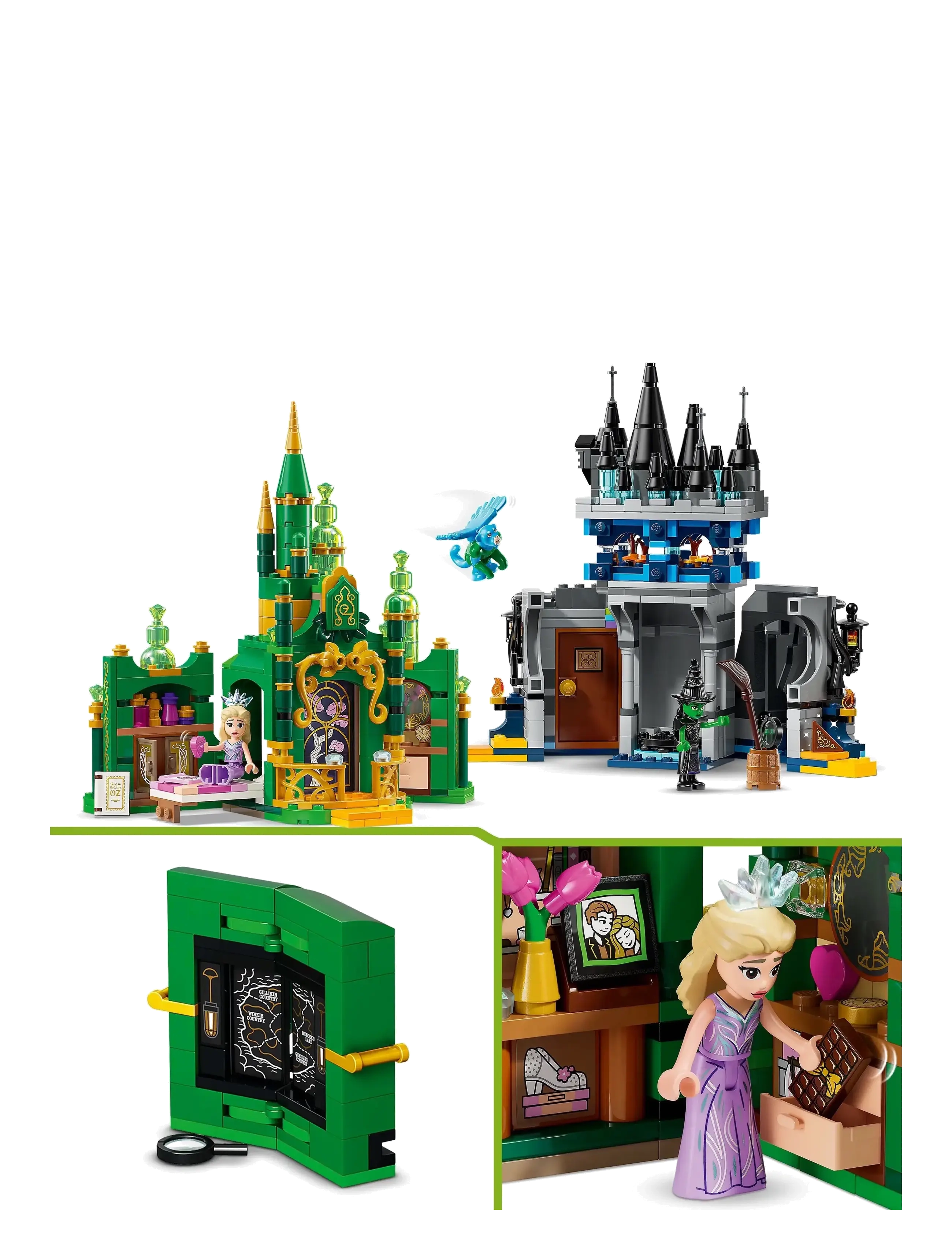 LEGO - Wicked Emerald City & Kiamo Ko Castle Adventure Gift Building Toy 75689 - sünnipäevakingitused - multi - 3