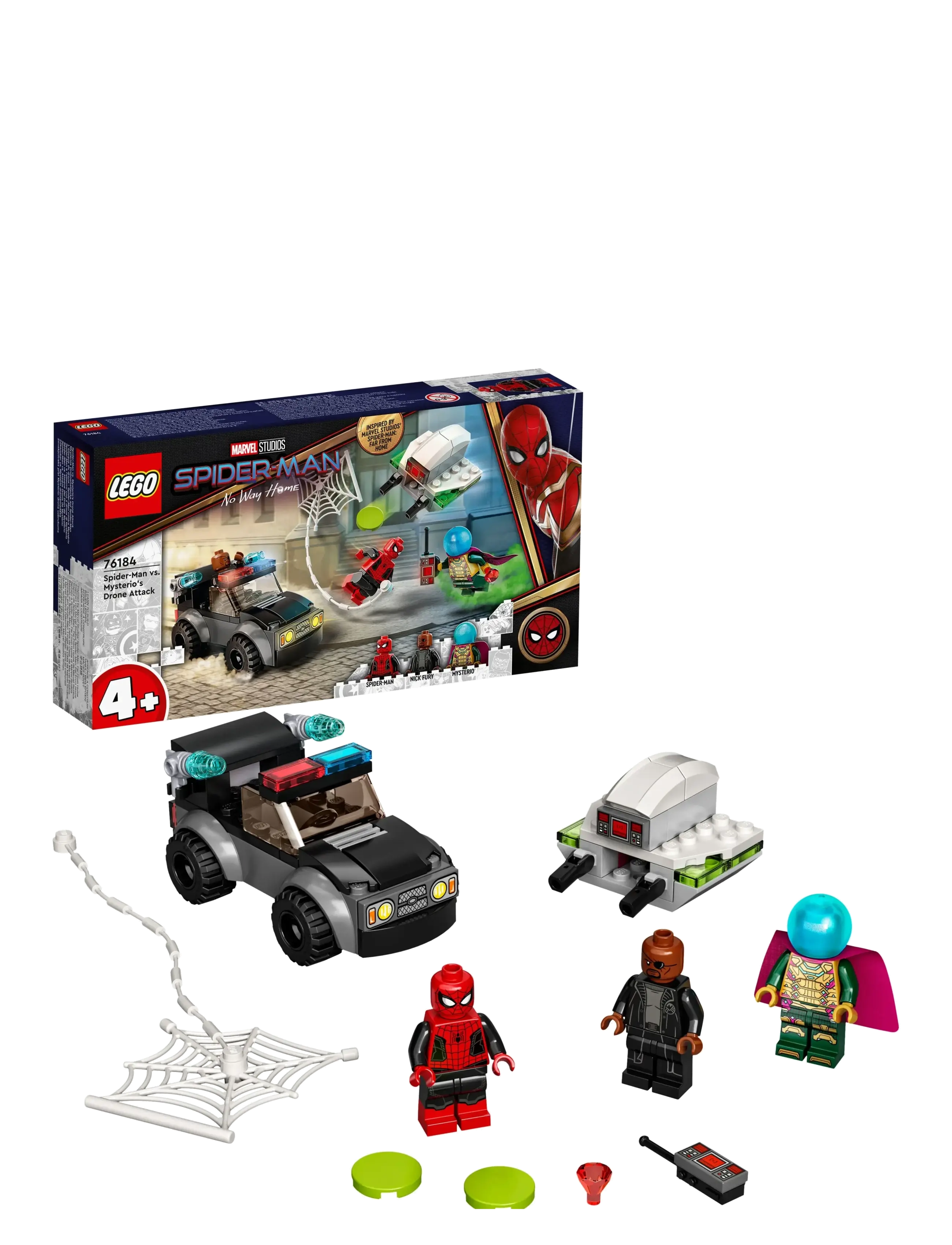 LEGO - Marvel Spider-Man vs. Mysterio’s Drone Attack 76184 Building Kit - multicolor - 0