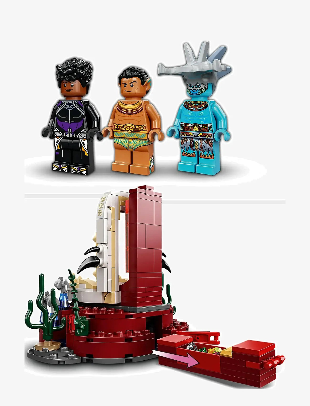 LEGO - Marvel King Namor’s Throne Room 76213 Building Kit - lego super heroes - multicolor - 4