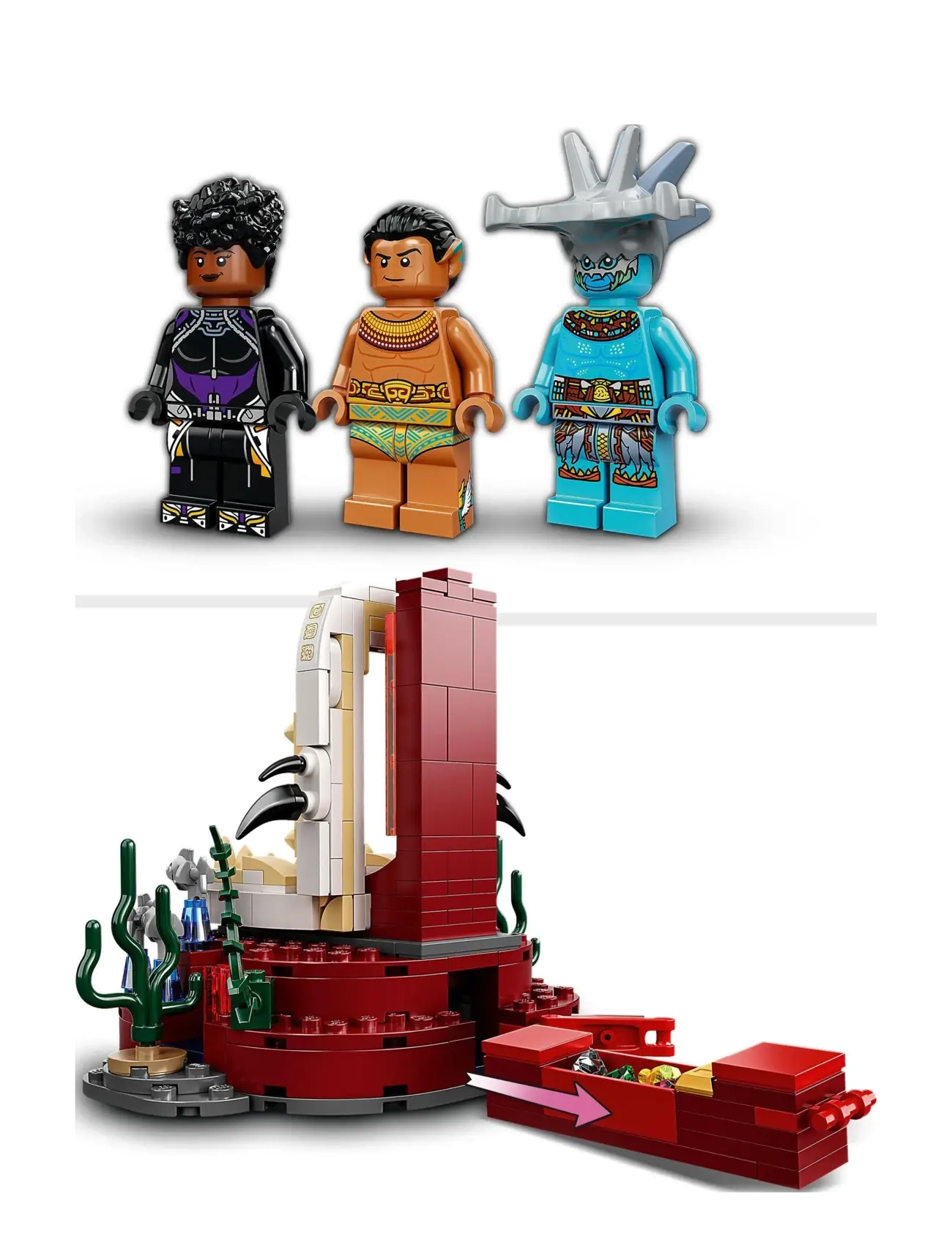 LEGO - Marvel King Namor’s Throne Room 76213 Building Kit - lego® super heroes - multicolor - 4