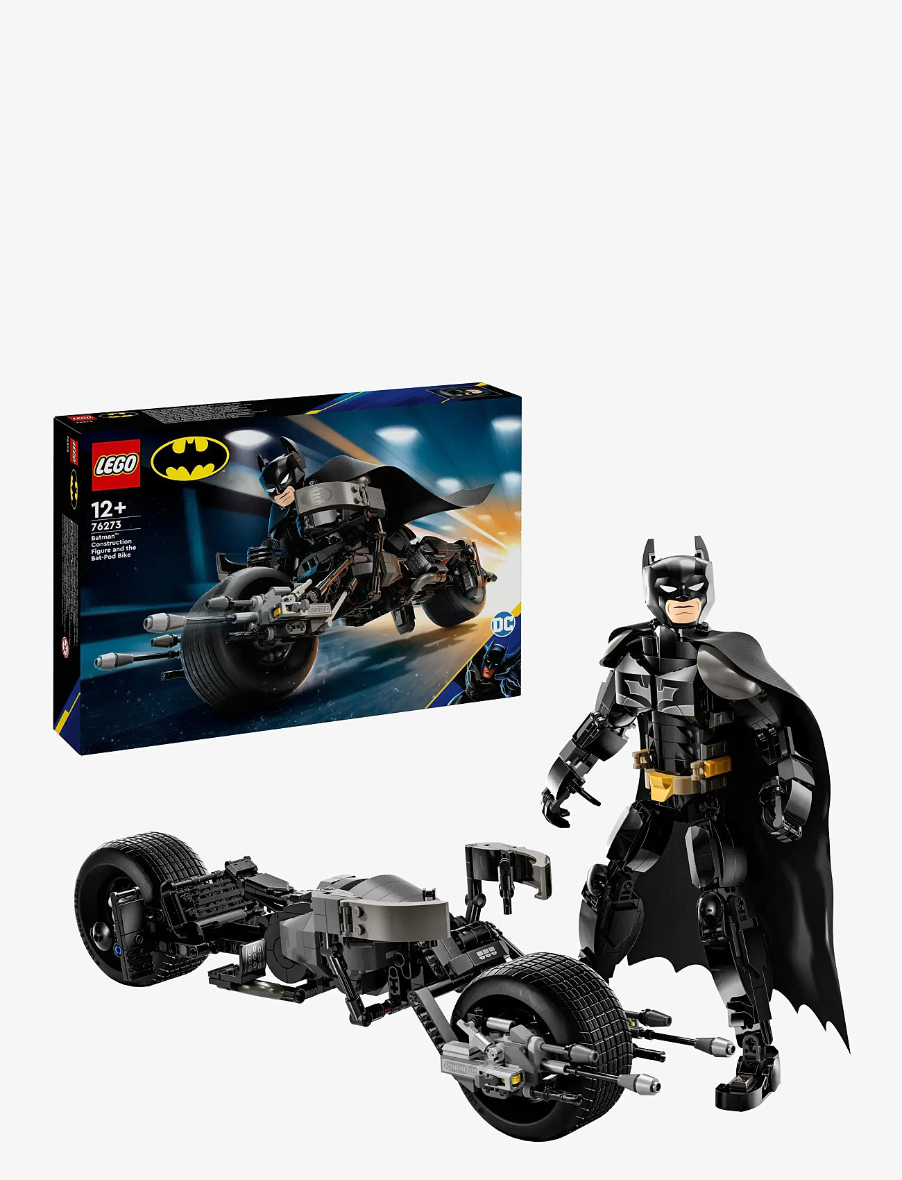 LEGO - Byg selv-figur af Batman™ og Batpod-motorcyklen 76273 - actionfigurer - multi - 0
