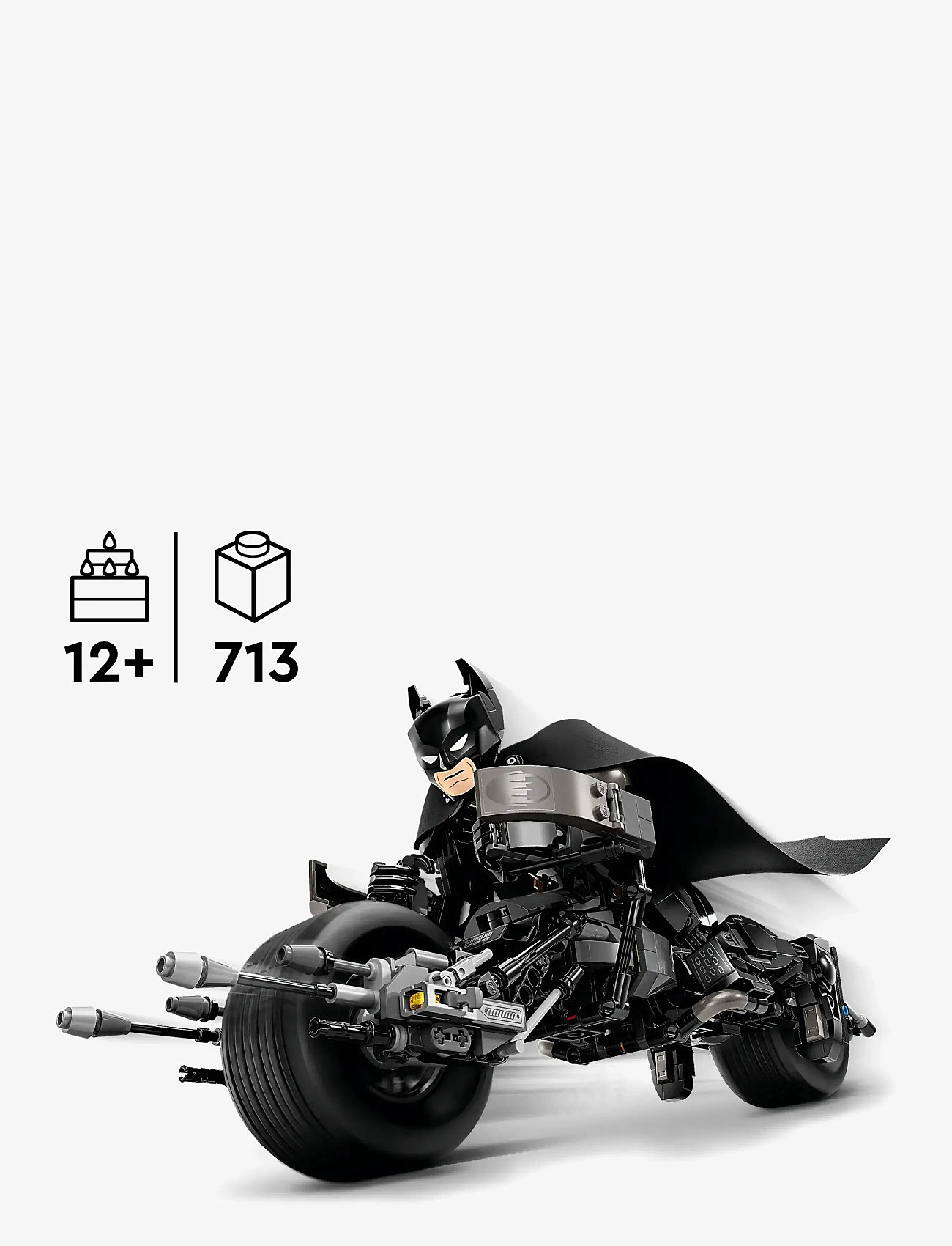 LEGO - Byg selv-figur af Batman™ og Batpod-motorcyklen 76273 - actionfigurer - multi - 1