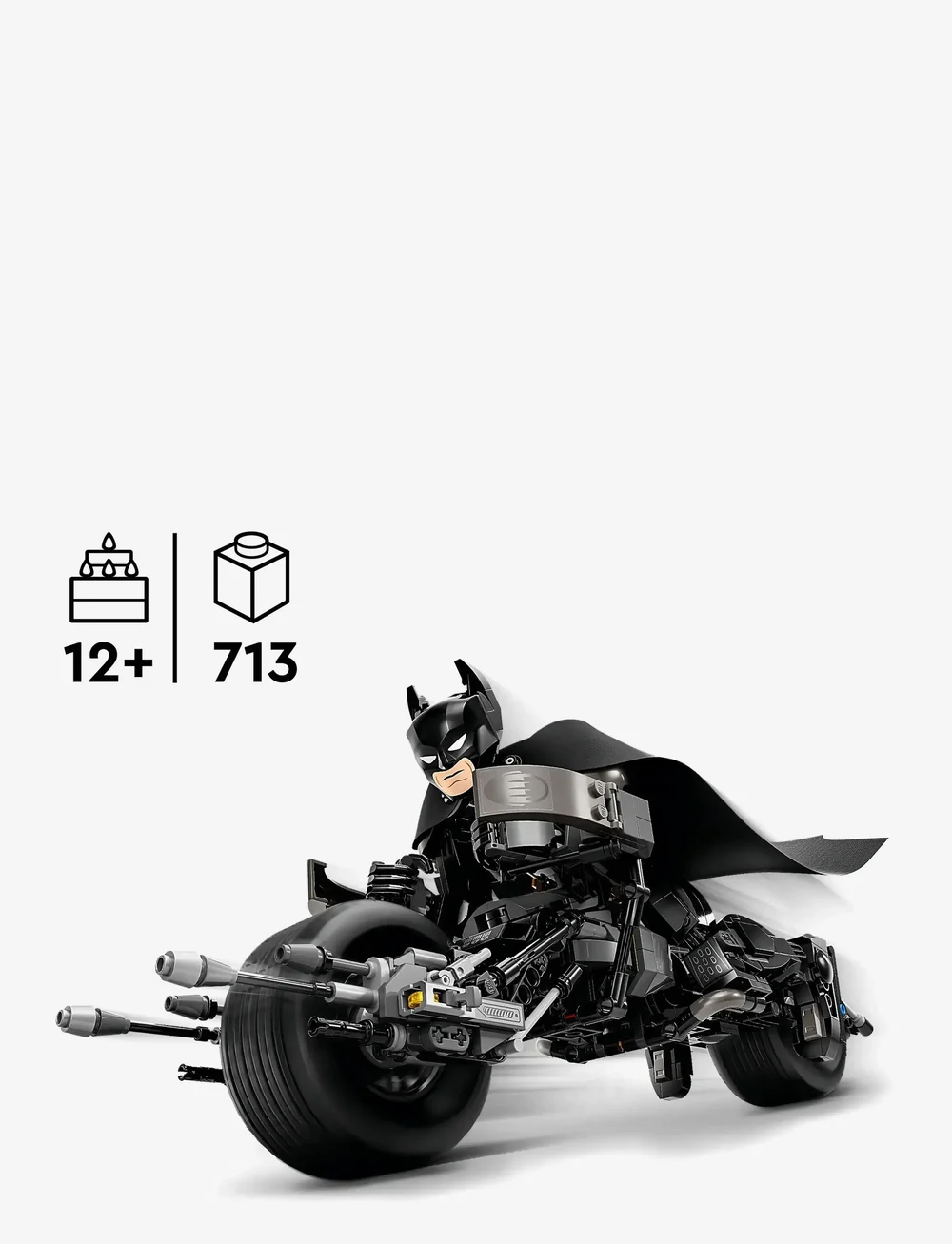 LEGO - DC Batman™: Batman Construction Figure & the Bat-Pod Bike 76273 - lego super heroes - multi - 1