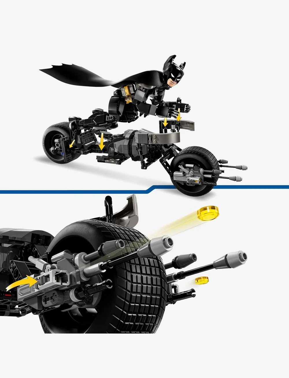 LEGO - DC Batman™: Batman Construction Figure & the Bat-Pod Bike 76273 - lego super heroes - multi - 3