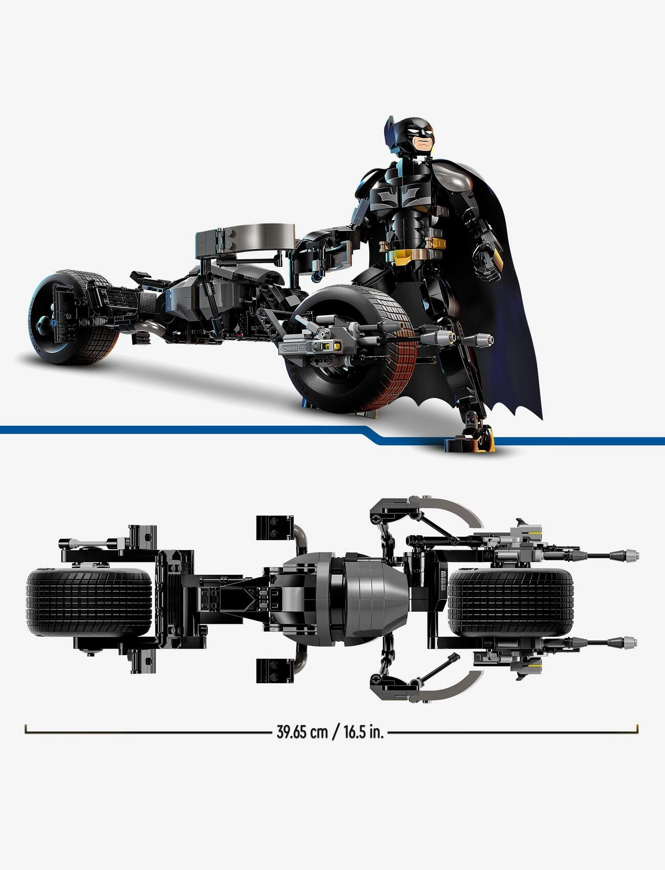 LEGO - DC Batman™: Batman Construction Figure & the Bat-Pod Bike 76273 - veiksmo figūrėlės - multi - 4