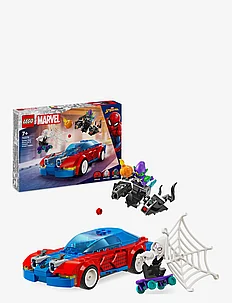Spider-Mans racerbil og Venom Green Goblin, LEGO