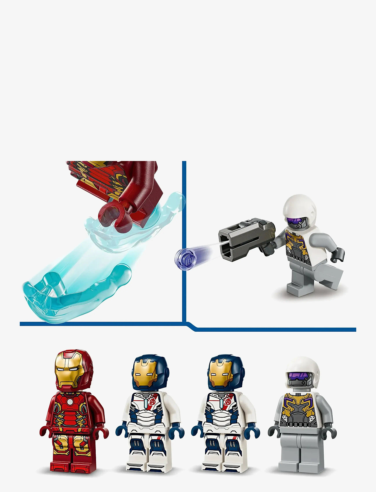 LEGO - Iron Man & Iron Legion mot Hydrasoldat 76288 - lego super heroes - multi - 4