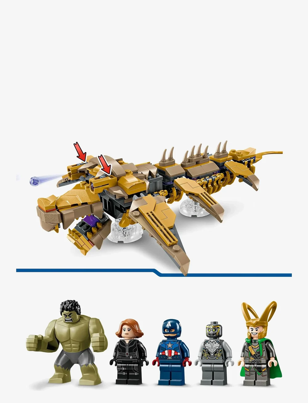 LEGO - Marvel The Avengers vs. The Leviathan Playset 76290 - lego super heroes - multi - 4