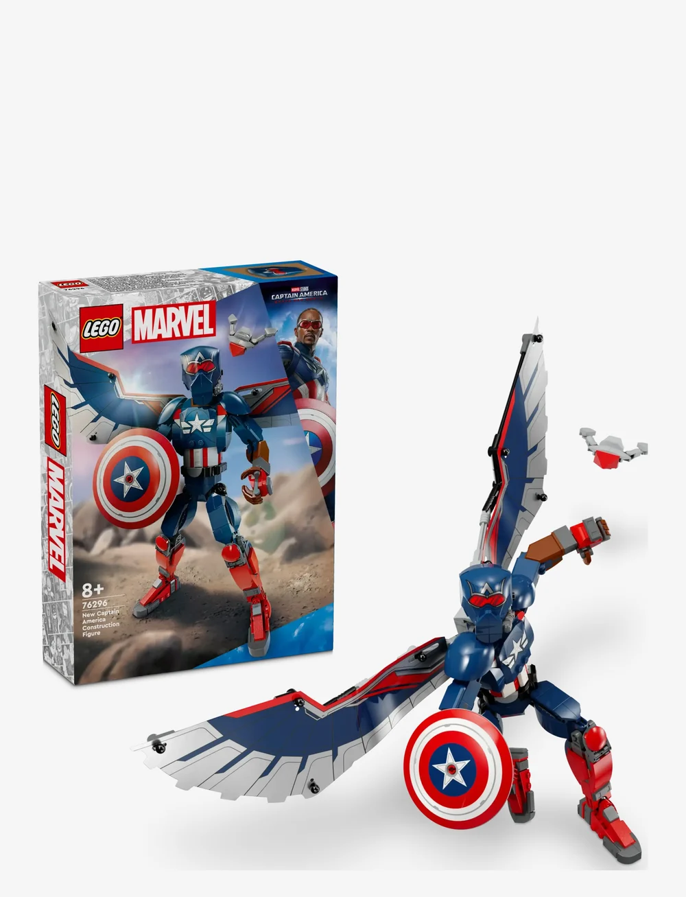 LEGO - Marvel New Captain America Construction Figure 76296 - lego super heroes - multi - 0