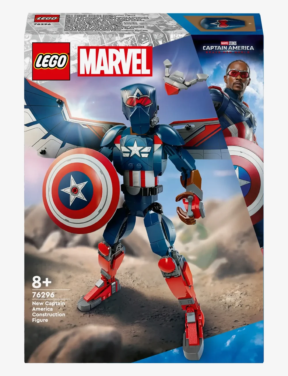LEGO - Marvel New Captain America Construction Figure 76296 - lego super heroes - multi - 5