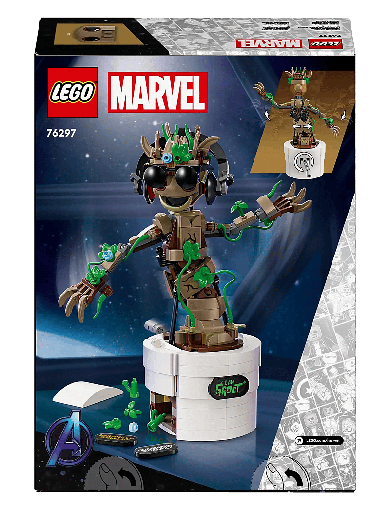 LEGO - Marvel Dancing Groot Buildable Animated Toy 76297 - lego® super heroes - multi - 5