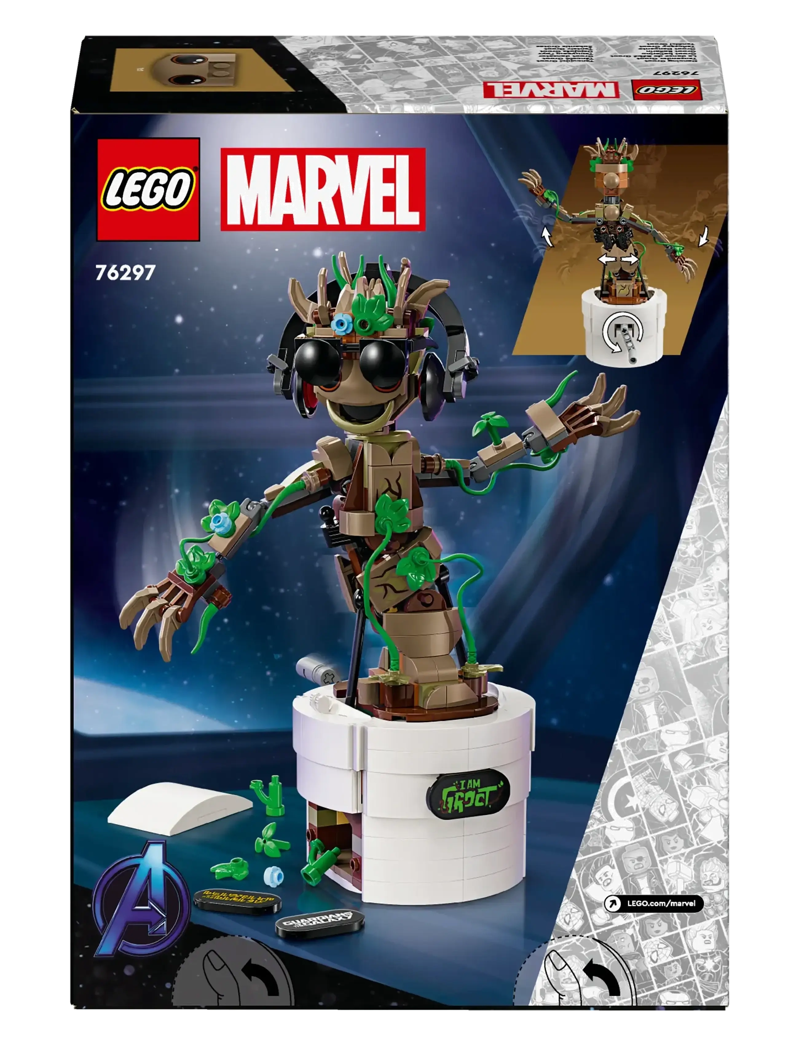 LEGO - Marvel Dancing Groot Buildable Animated Toy 76297 - lego® super heroes - multi - 5