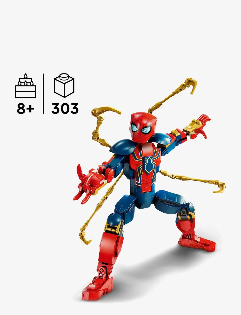 LEGO - Marvel Iron Spider-Man Construction Figure 76298 - lego super heroes - multi - 1
