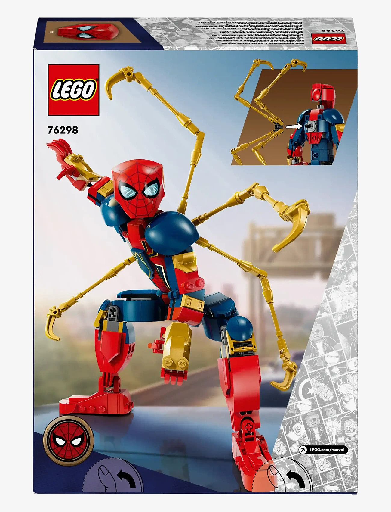 LEGO Marvel Iron Spider-man Construction Figure 76298 (LGO76298
