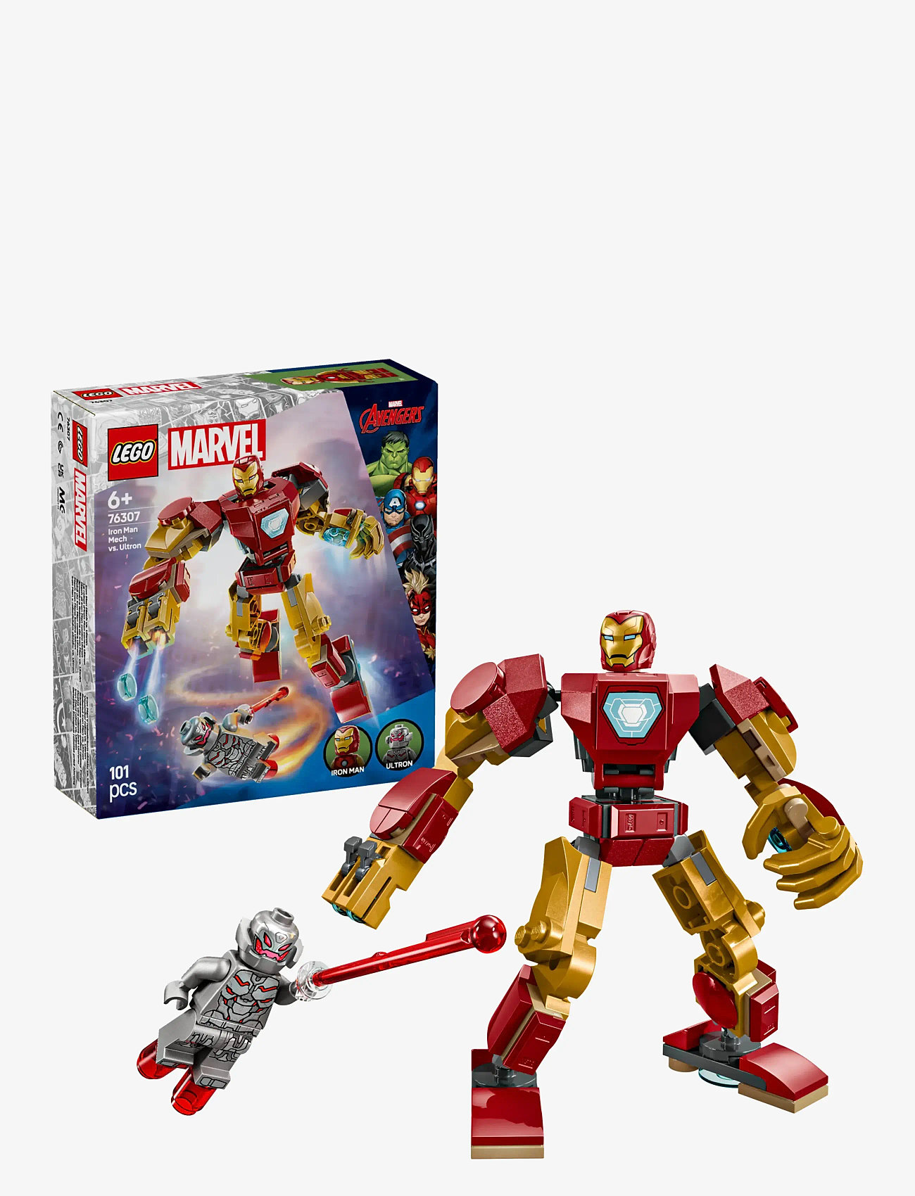 LEGO Marvel Iron Man Mech Ultron Buildable Super Hero