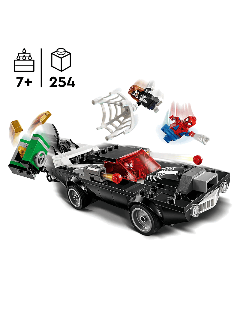 LEGO - Marvel Spider-Man vs. Venom Muscle Car Buildable Toy Vehicle Set 76309 - lego super heroes - multi - 1