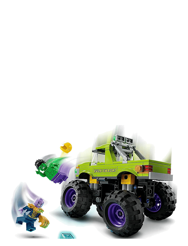 LEGO - Marvel The Hulk Truck vs. Thanos Super Hero Building Toy Vehicle 76312 - lego super heroes - multi - 3