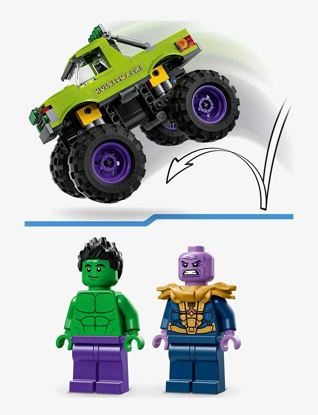 LEGO Marvel The Hulk Truck Thanos Super Hero Building Toy