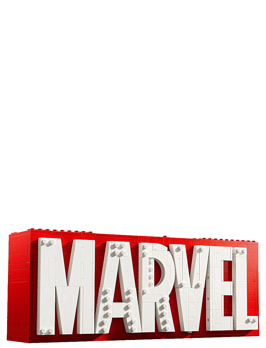 LEGO - Marvel: MARVEL Logo & Minifigures Collectible, Buildable Set 76313 - lego® super heroes - multi - 1