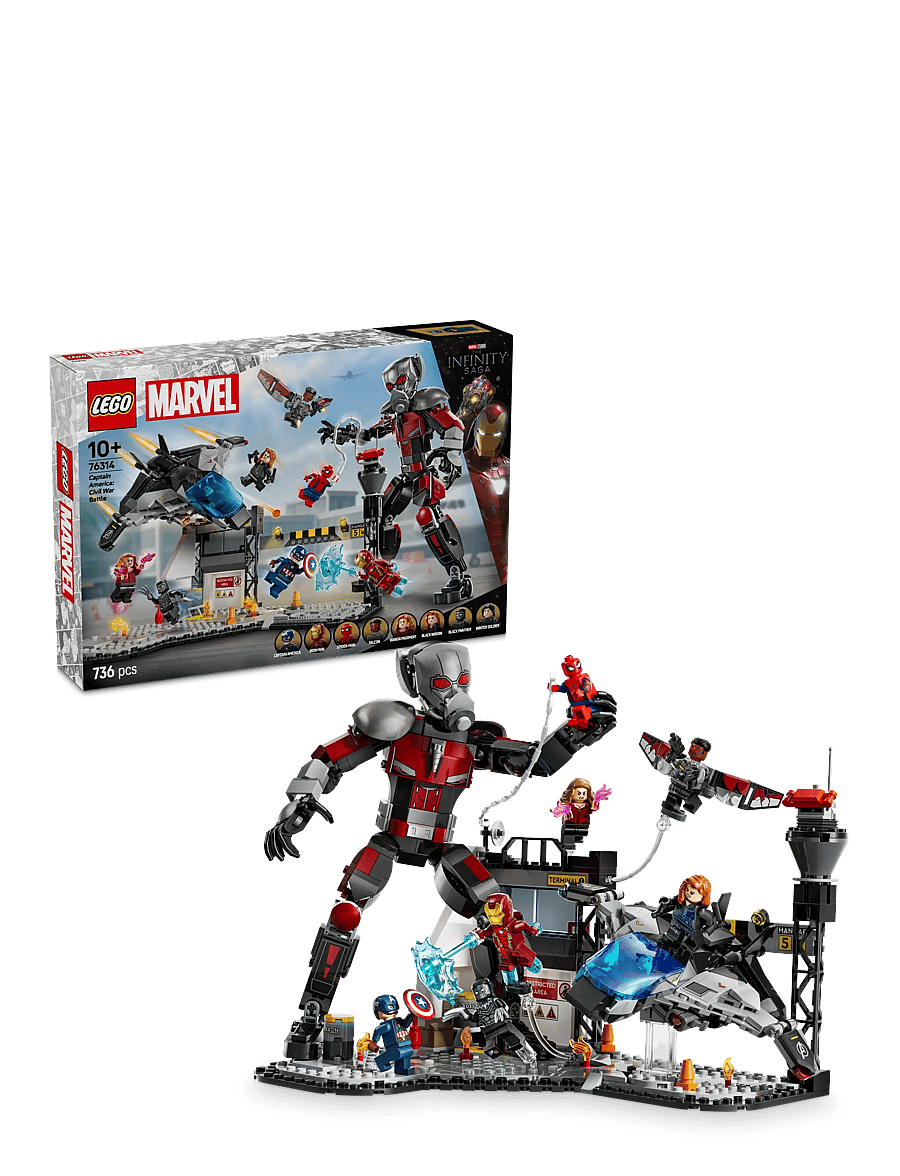 LEGO - Marvel Captain America: Civil War Action Battle Buildable Playset 76314 - hasarfígúrur - multi - 0