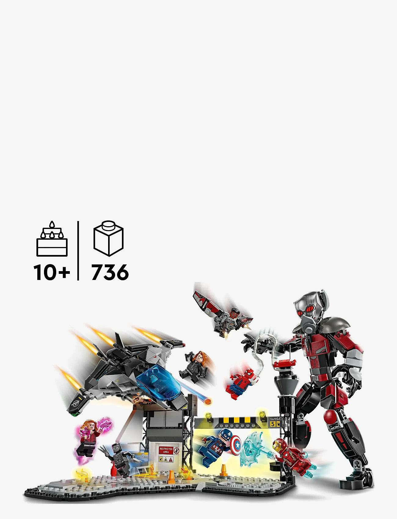 LEGO - Marvel Captain America: Civil War Action Battle Buildable Playset 76314 - action-figuren - multi - 1