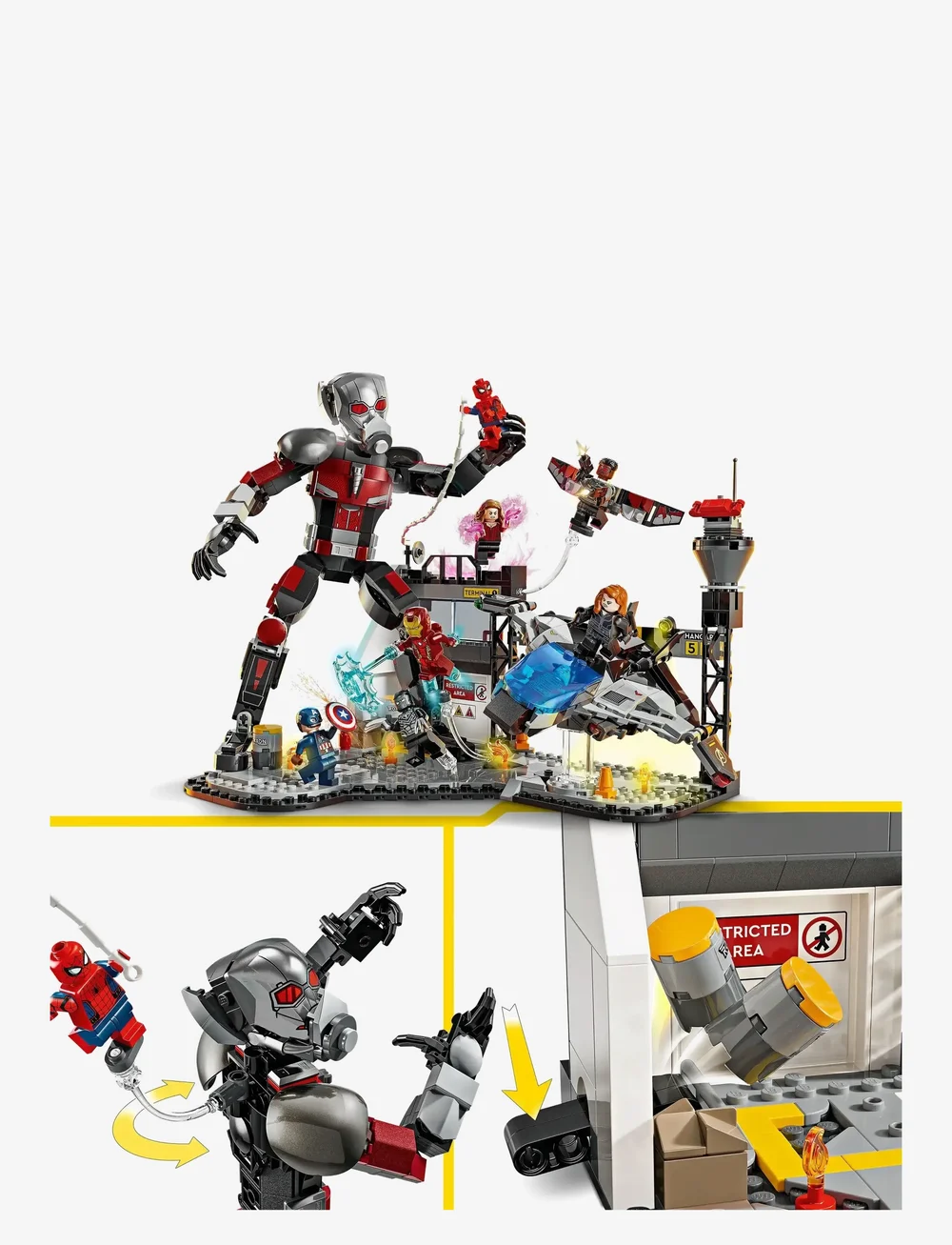 LEGO - Marvel Captain America: Civil War Action Battle Buildable Playset 76314 - lego super heroes - multi - 3