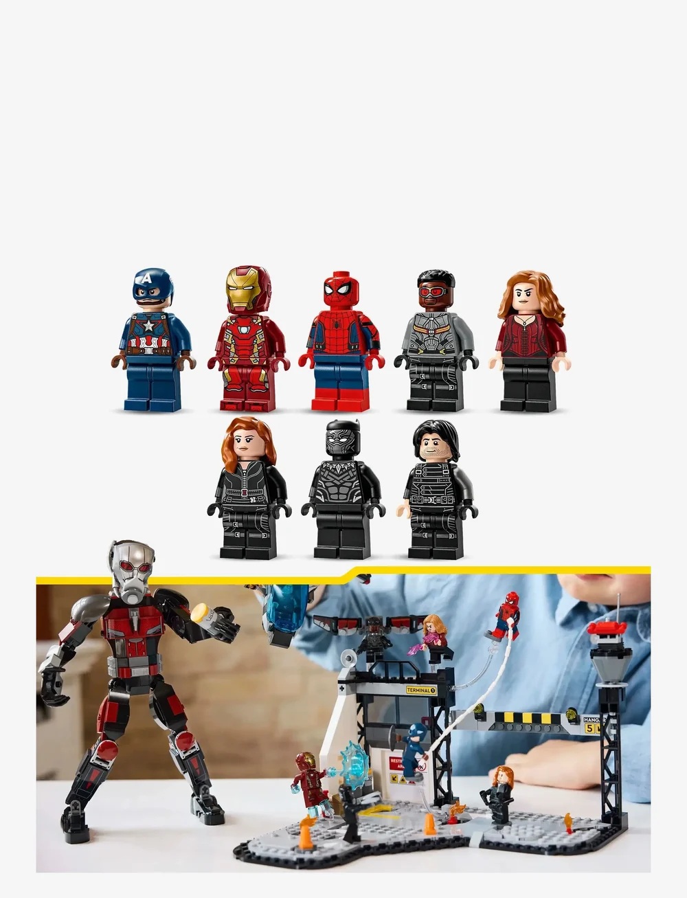 LEGO - Marvel Captain America: Civil War Action Battle Buildable Playset 76314 - lego super heroes - multi - 4