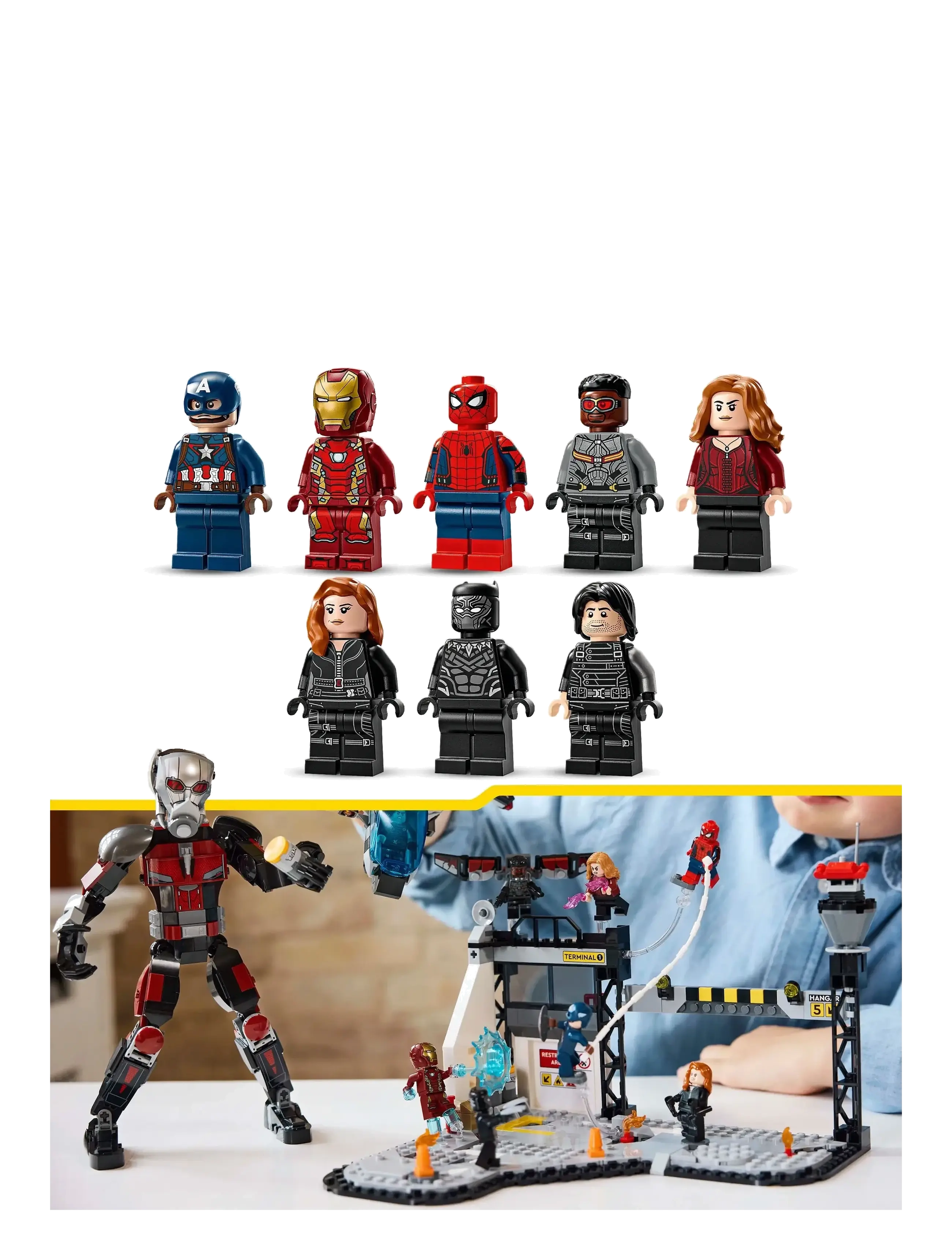 LEGO - Captain America: Civil War actionstrid 76314 - leksakssets & figurer - multi - 4