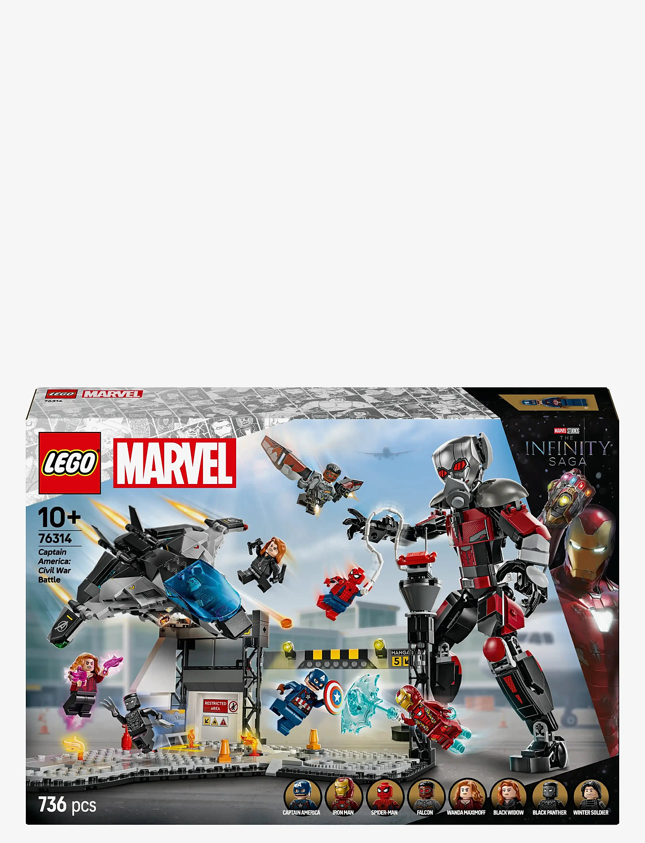 LEGO - Marvel Captain America: Civil War Action Battle Buildable Playset 76314 - action-figuren - multi - 5
