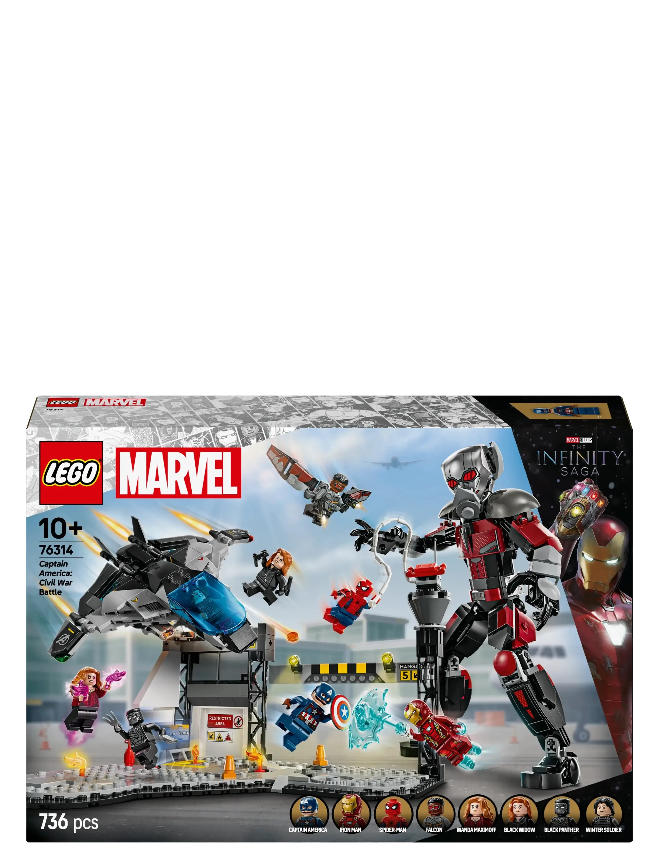 LEGO - Marvel Captain America: Civil War Action Battle Buildable Playset 76314 - hasarfígúrur - multi - 5