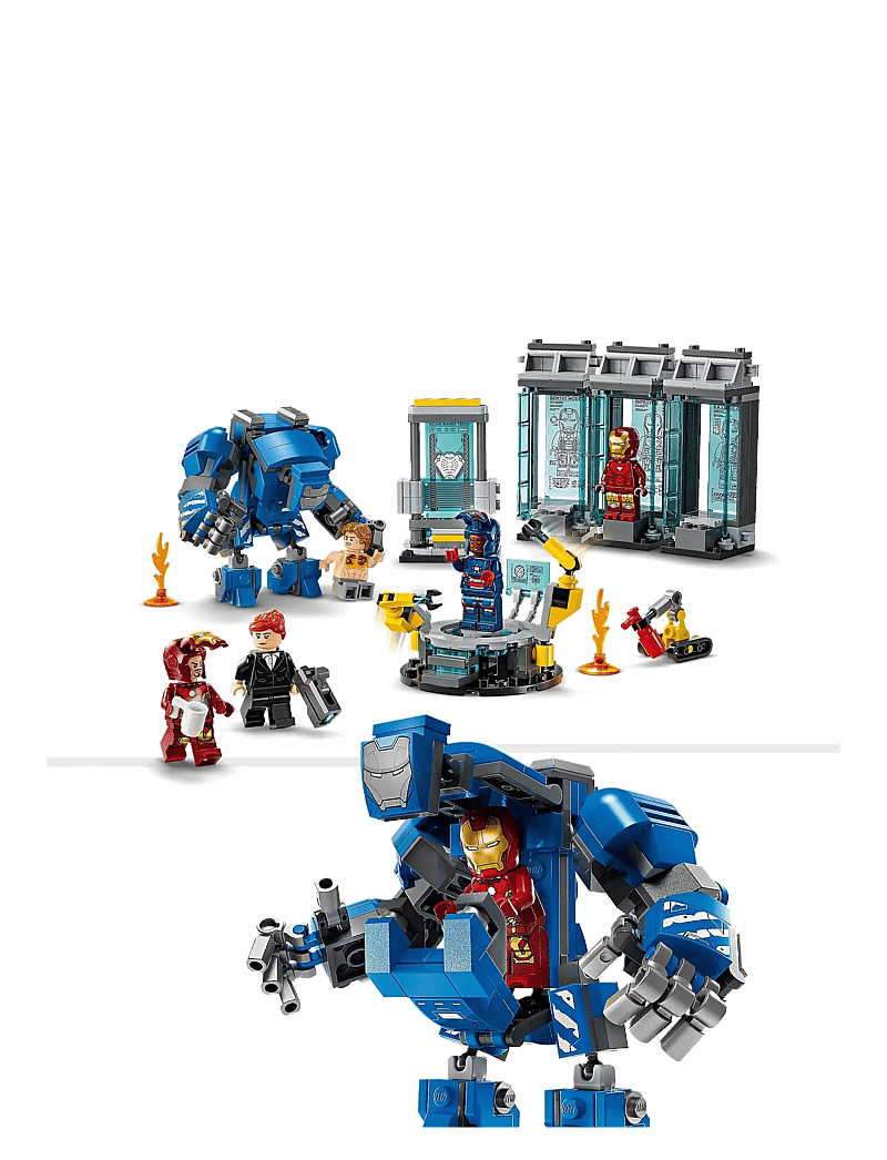 LEGO - Marvel Iron Man’s Laboratory: Hall of Armour with Minifigures 76315 - lego classic - multi - 3