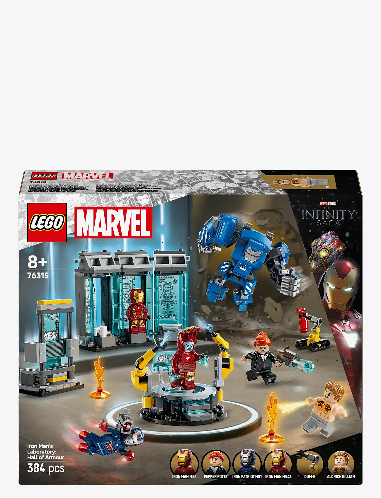 LEGO - Marvel Iron Man’s Laboratory: Hall of Armour with Minifigures 76315 - lego classic - multi - 5