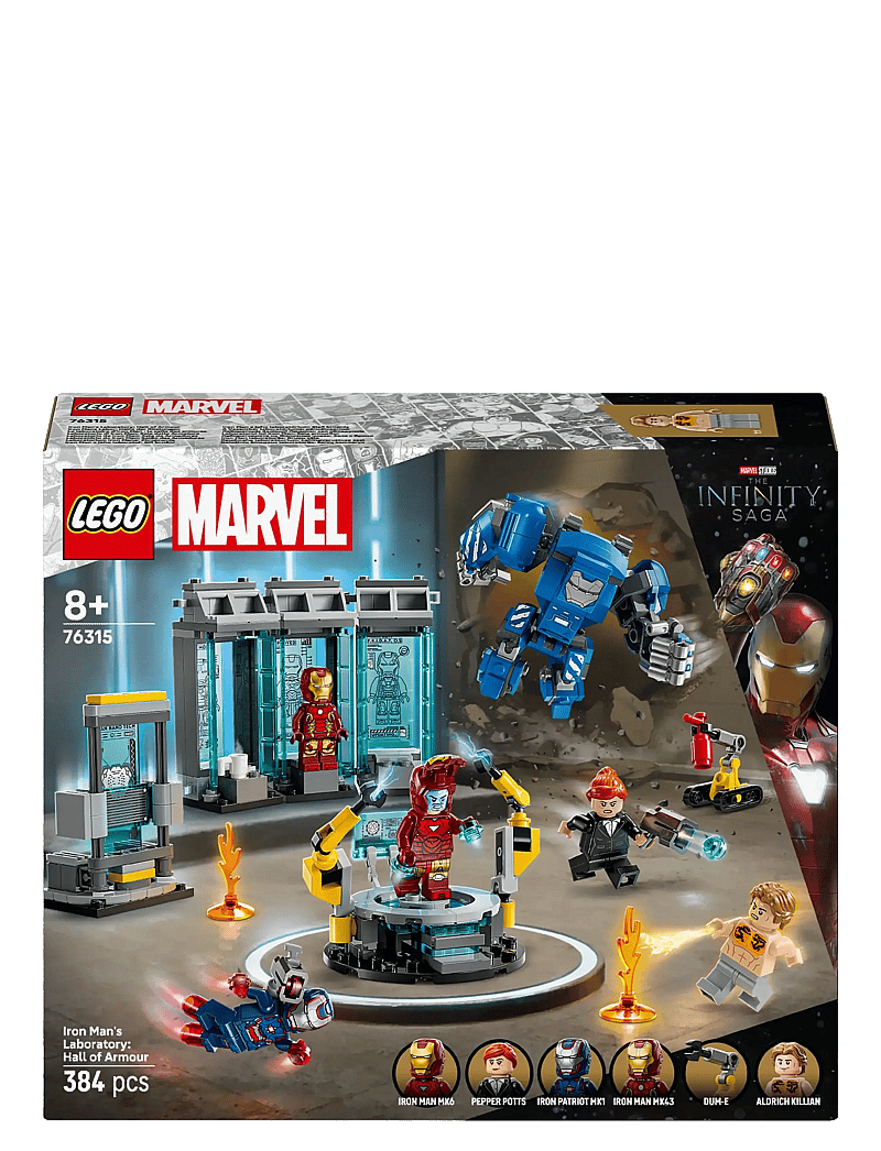 LEGO - Marvel Iron Man’s Laboratory: Hall of Armour with Minifigures 76315 - lego classic - multi - 5