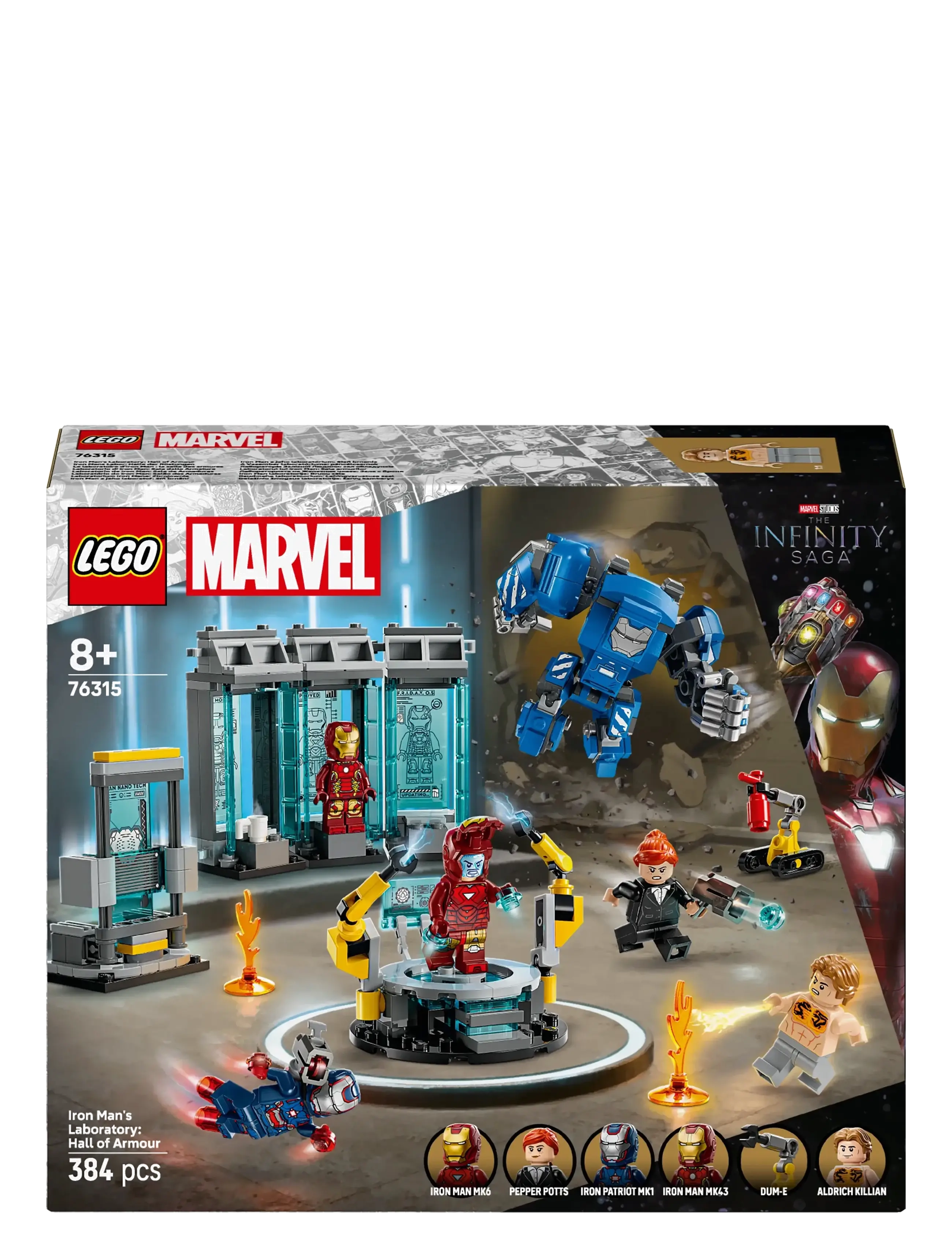 LEGO - Marvel Iron Man’s Laboratory: Hall of Armour with Minifigures 76315 - lego classic - multi - 5