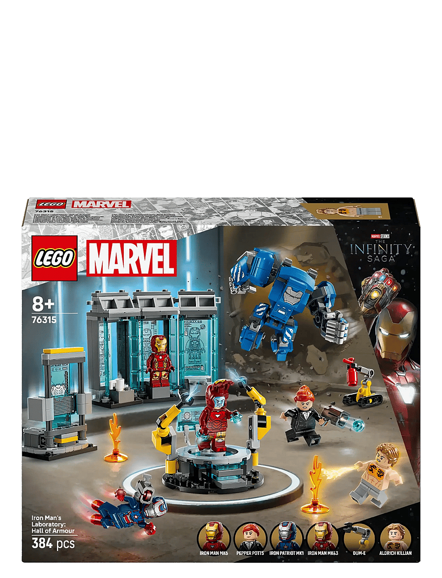 LEGO - Marvel Iron Man’s Laboratory: Hall of Armour with Minifigures 76315 - lego classic - multi - 5