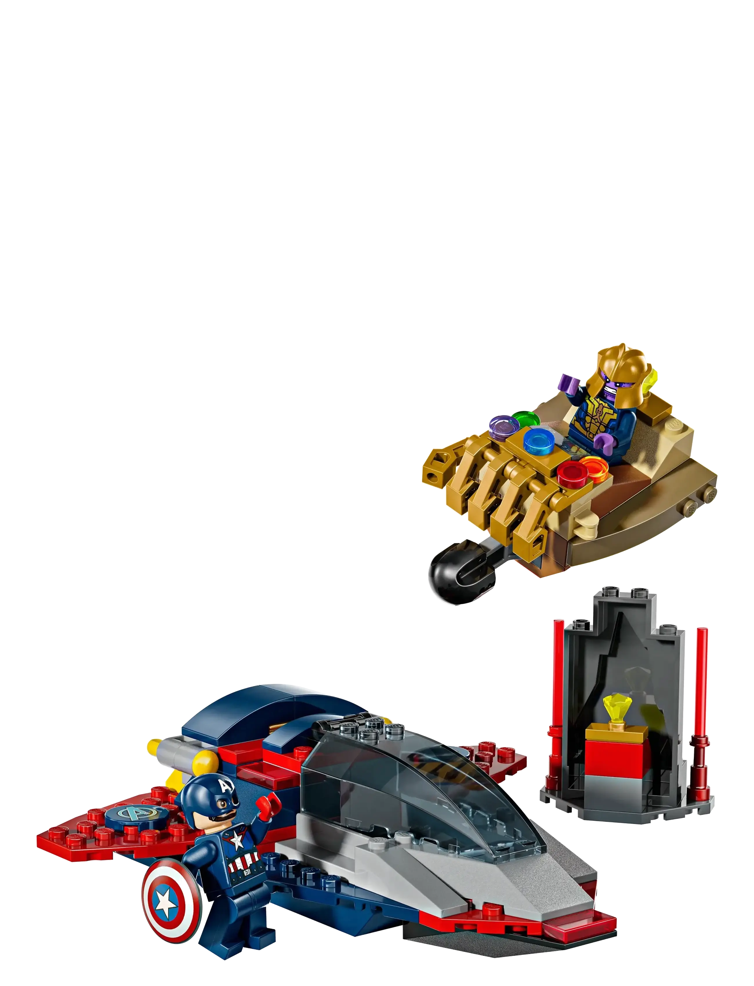 LEGO - Marvel Captain America vs. Thanos with 2 Minifigures 76319 - lego super heroes - multi - 1