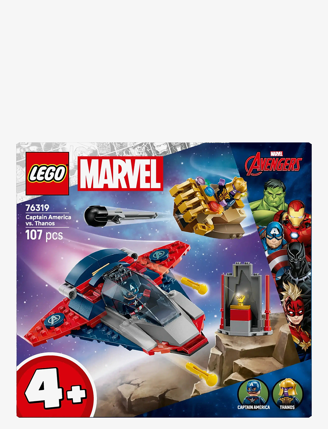LEGO - Marvel Captain America vs. Thanos with 2 Minifigures 76319 - lego super heroes - multi - 2