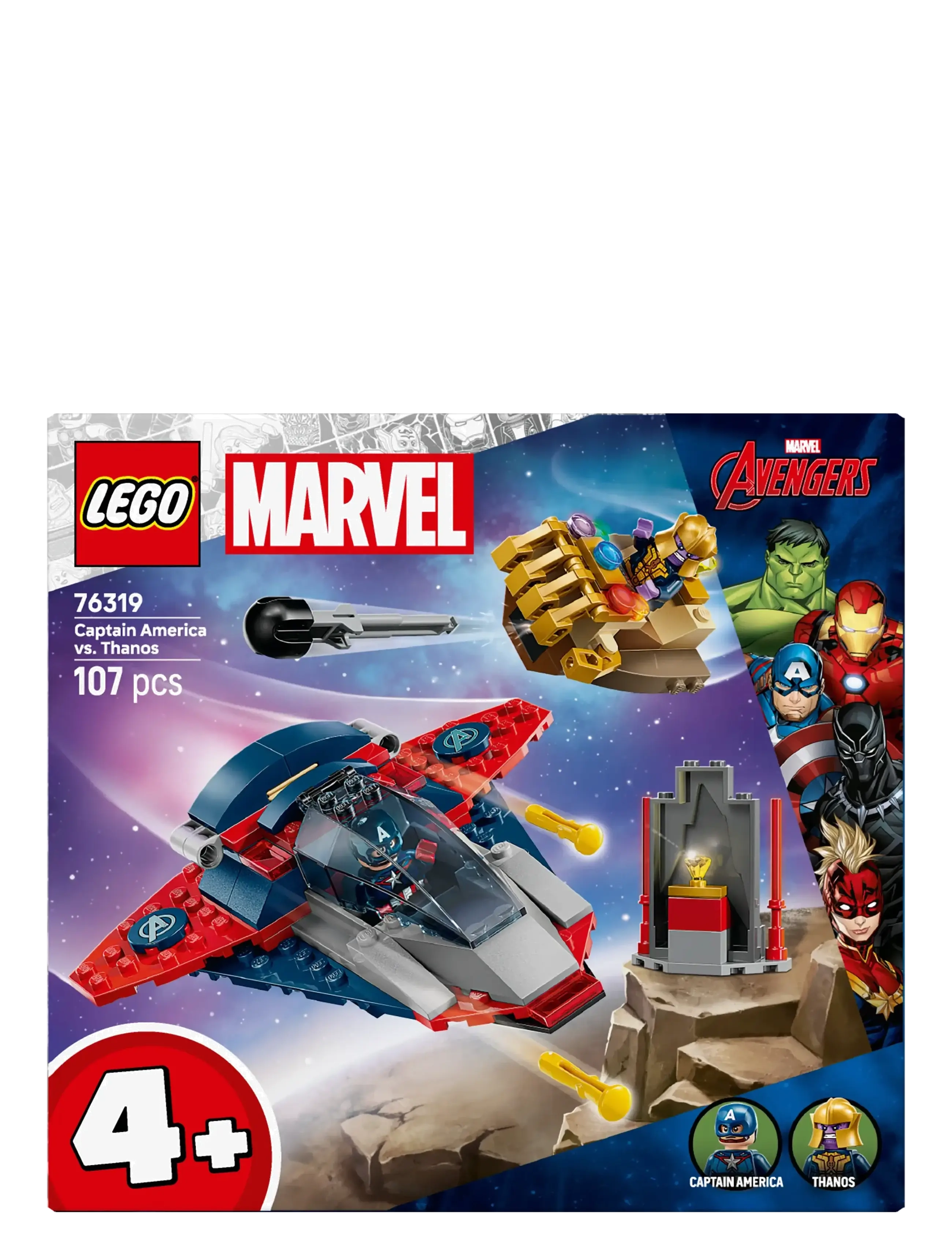 LEGO - Marvel Captain America vs. Thanos with 2 Minifigures 76319 - lego super heroes - multi - 2