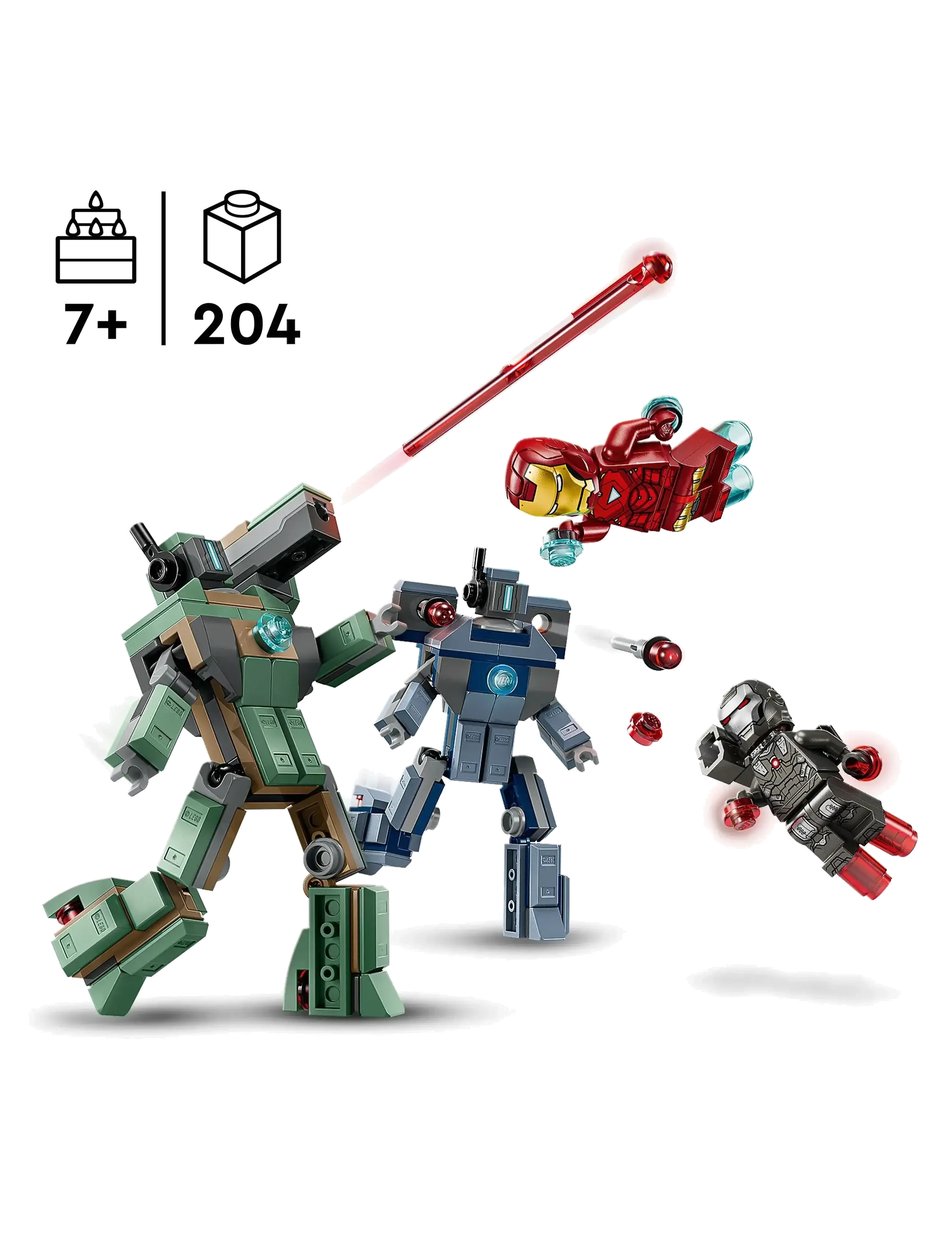 LEGO - Marvel Iron Man & War Machine vs. Hammer Drones 76320 - lego® super heroes - multi - 5