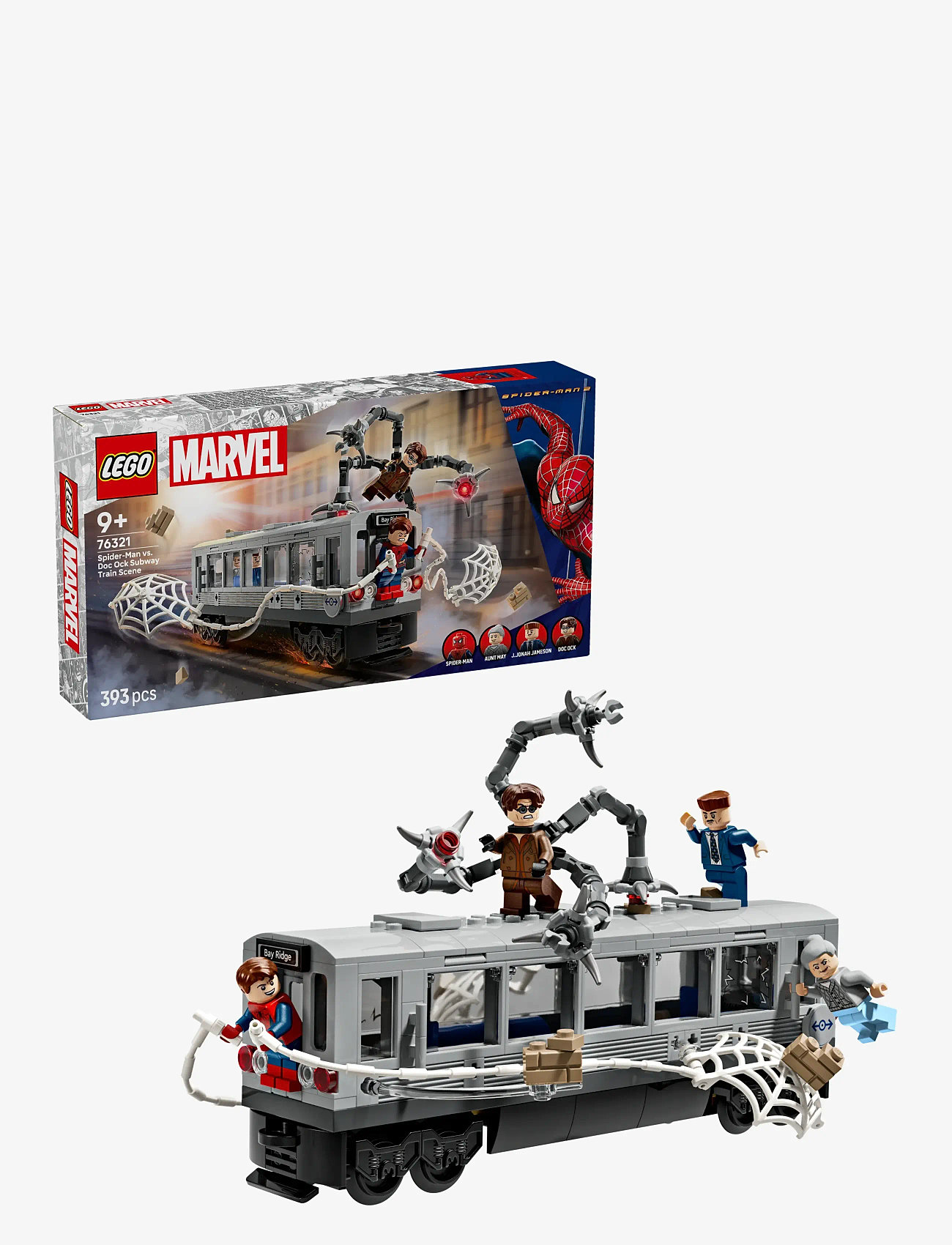 LEGO - Marvel Spider-Man vs. Doc Ock Subway Train Scene Building Toy 76321 - lego super heroes - multi - 0
