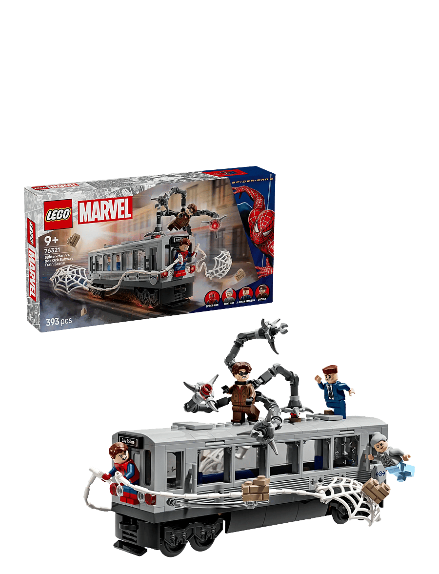LEGO - Marvel Spider-Man vs. Doc Ock Subway Train Scene Building Toy 76321 - lego® super heroes - multi - 0