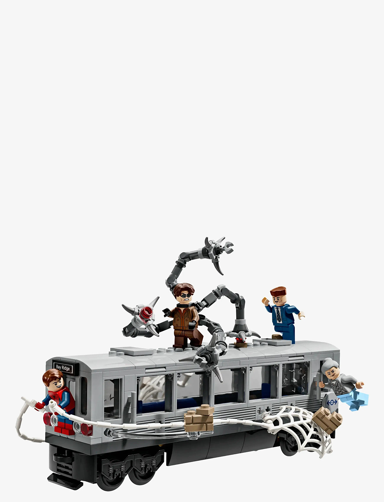 LEGO - Marvel Spider-Man vs. Doc Ock Subway Train Scene Building Toy 76321 - lego super heroes - multi - 1